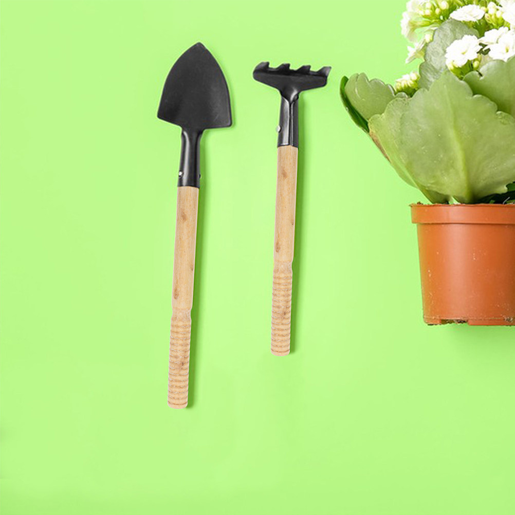 Gardening Tools Wooden - 5-delige set houten handgrepen voor tuingereedschap,