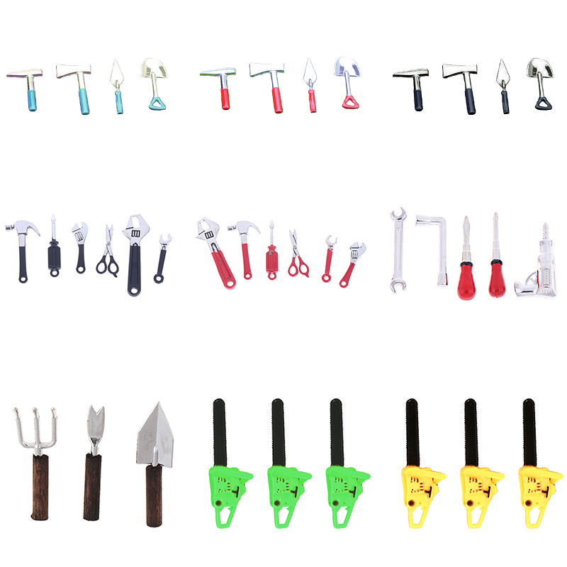 Gardening Tools Gift Set - 3/4/5/6Pcs Dollhouse Miniatuur Reparatie Kits Accessoires