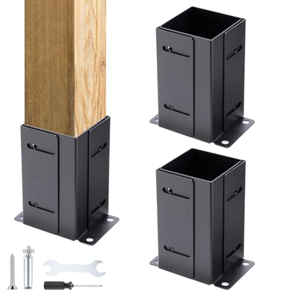Gardening Tools Wooden - Postbasisset Verstelbare paalbeugel voor houten palen,