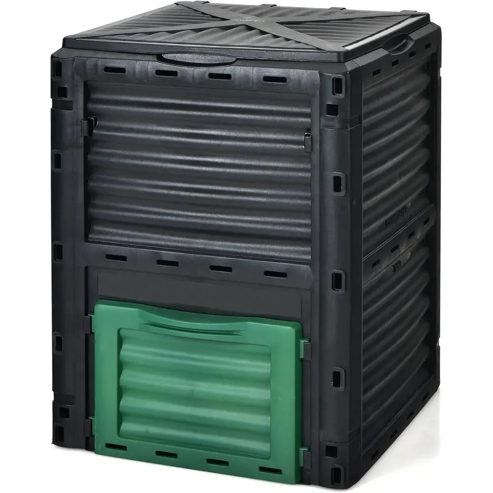 Compost Bin - 80 Liter Buitencomposteringsbak met deksel en
