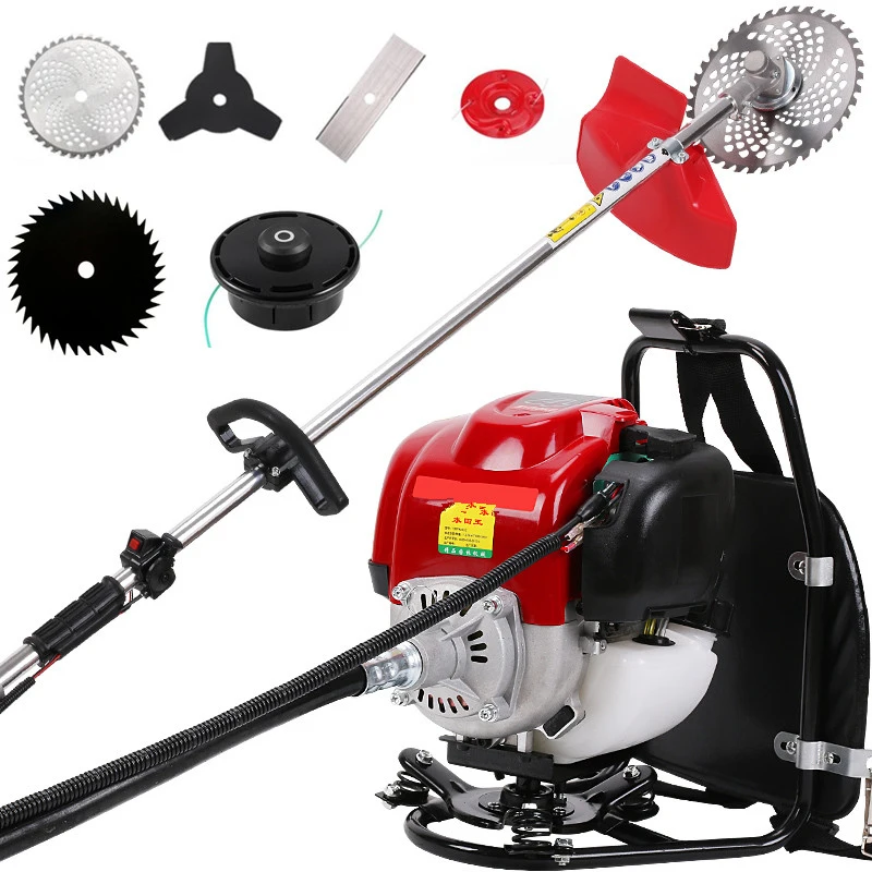 Gardening Tools Grass Cutter - 6-in-1 Multifunctionele Rugzak Benzine Grasmaaier met