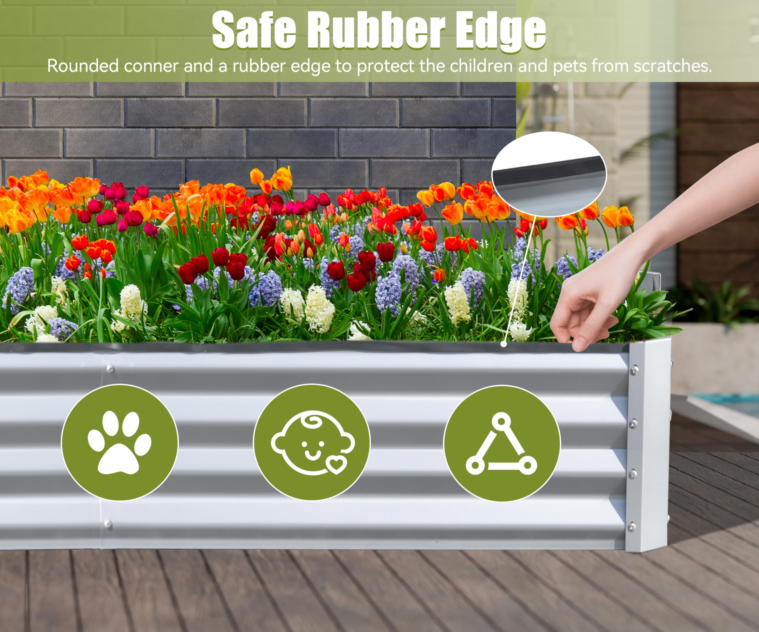 6x3x1ft gegalvaniseerd verhoog - Raised Bed Planter Box recensie en prijs