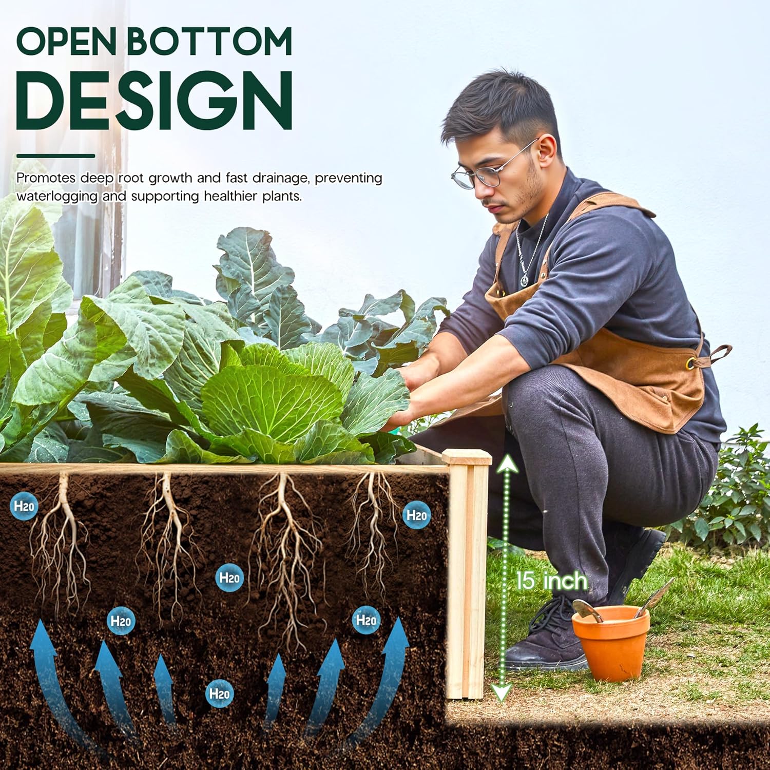 8x4 ft houten verhoogde moestu - Raised Bed Planter Box recensie en prijs
