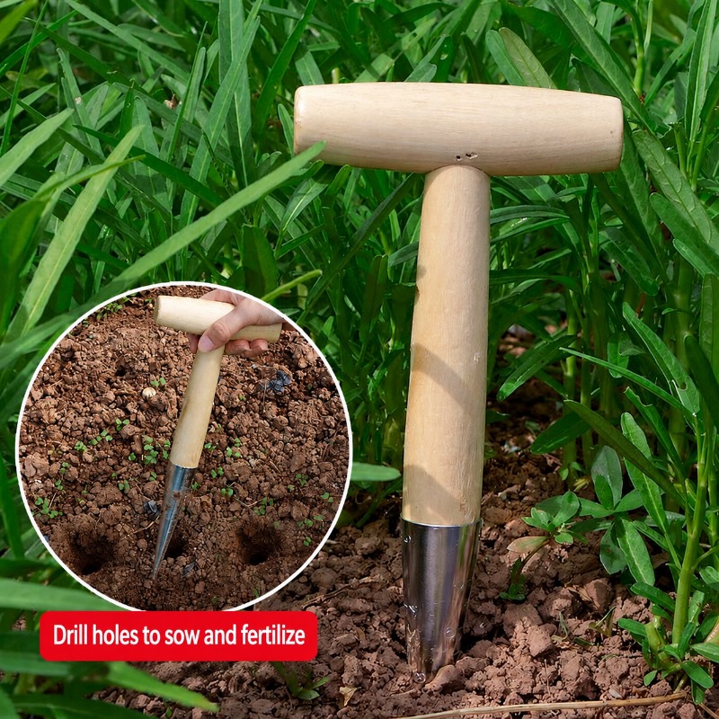 T-vormige houten handgreep tui - Gardening Tools Wooden recensie en prijs