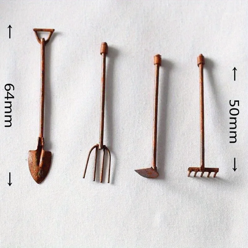 4 Stks/pak Miniatuur Tuingeree - Gardening Tools Toys recensie en prijs