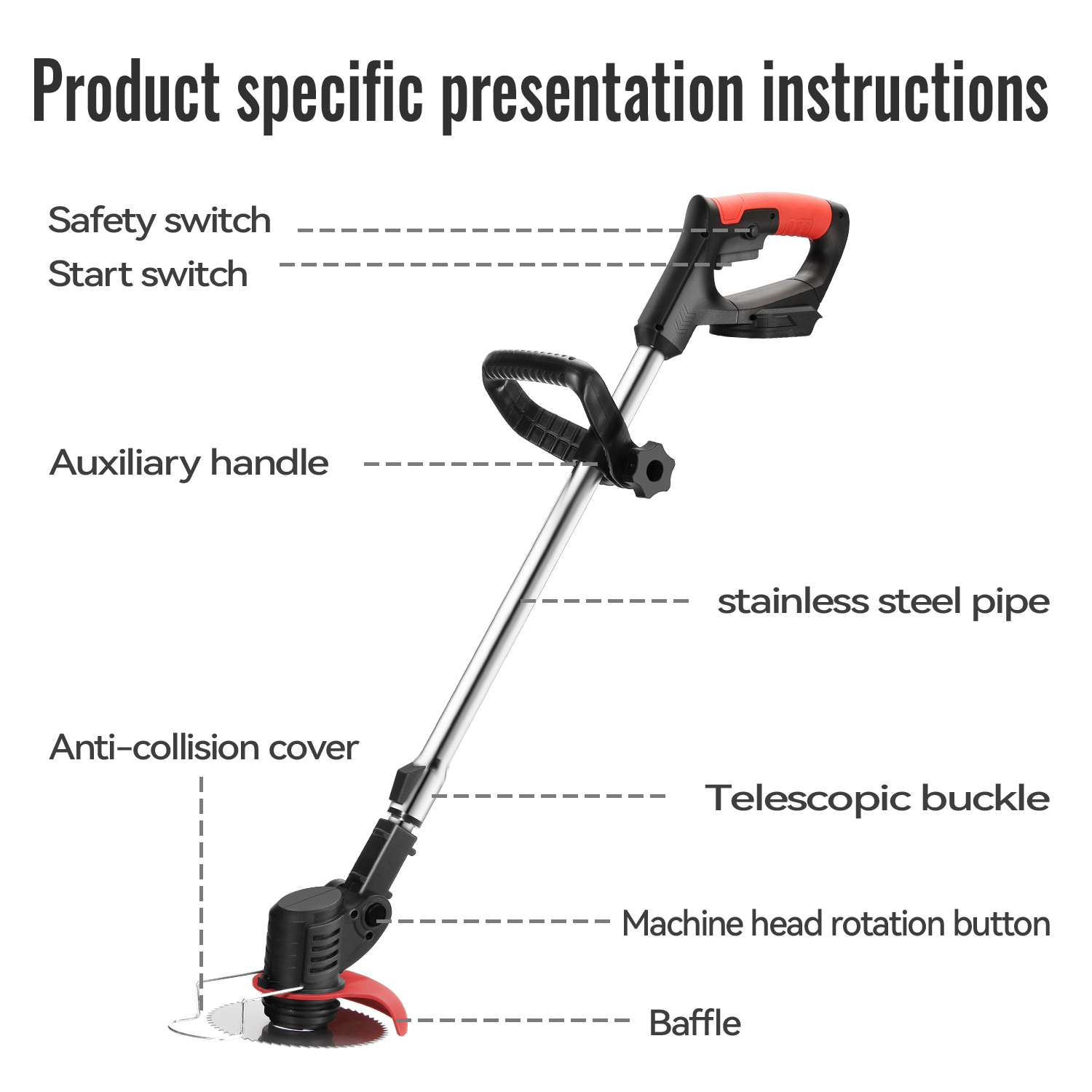 Lithium-elektrische grastrimme - Gardening Tools Grass Cutter recensie en prijs