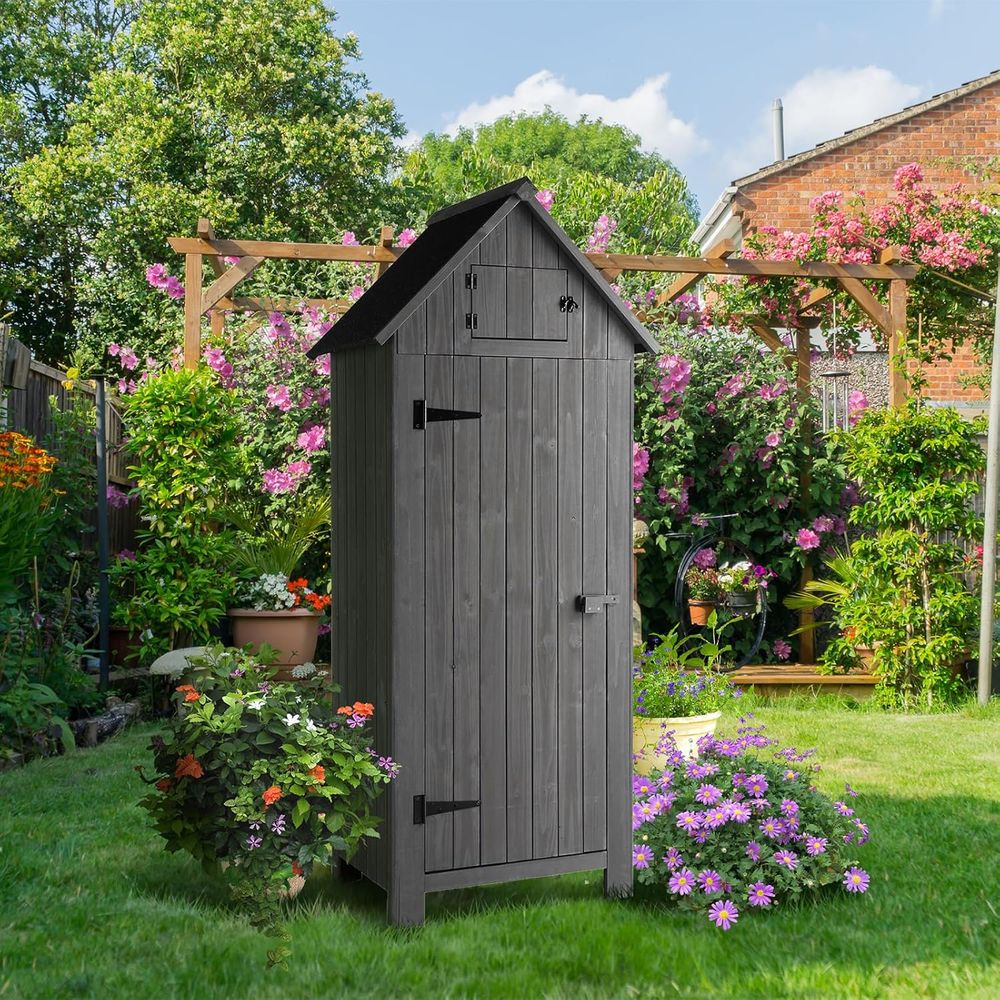 Houten berging voor buiten, tu - Gardening Tools Wooden recensie en prijs