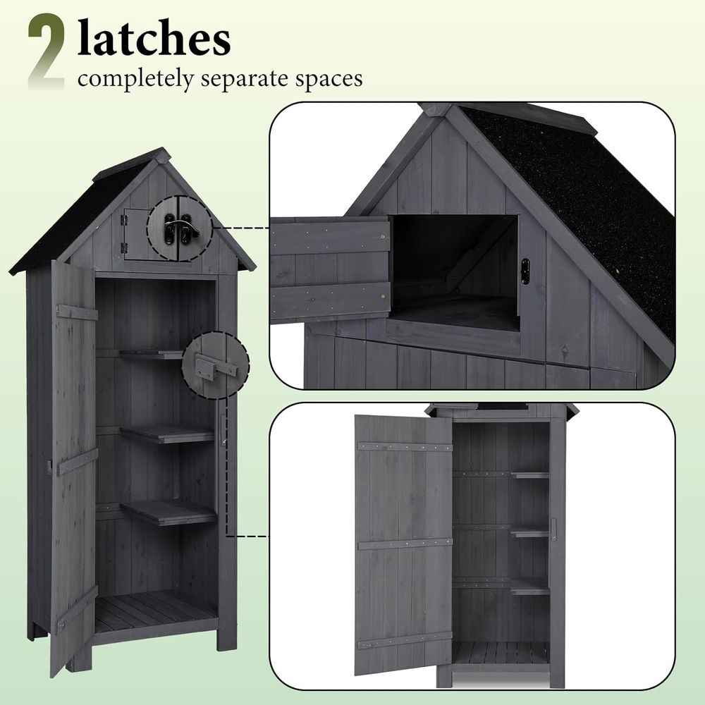 Houten berging voor buiten, tu - Gardening Tools Wooden recensie en prijs