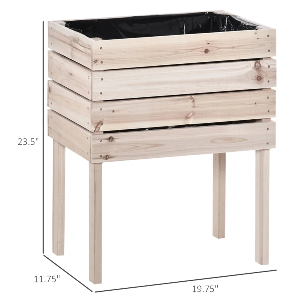 4 Stuks Outdoor Houten Verhoog - Raised Bed Planter Box recensie en prijs