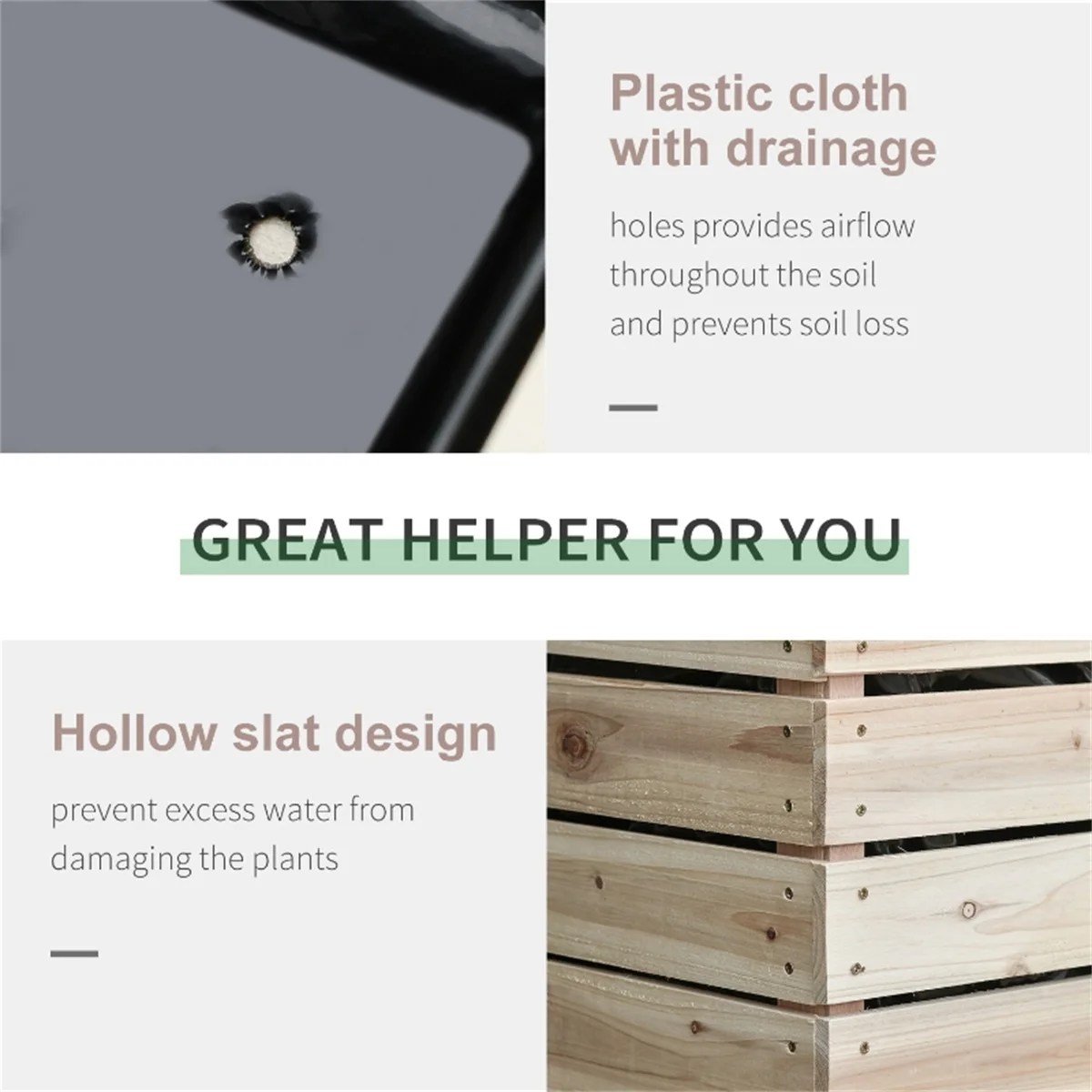 4 Stuks Outdoor Houten Verhoog - Raised Bed Planter Box recensie en prijs