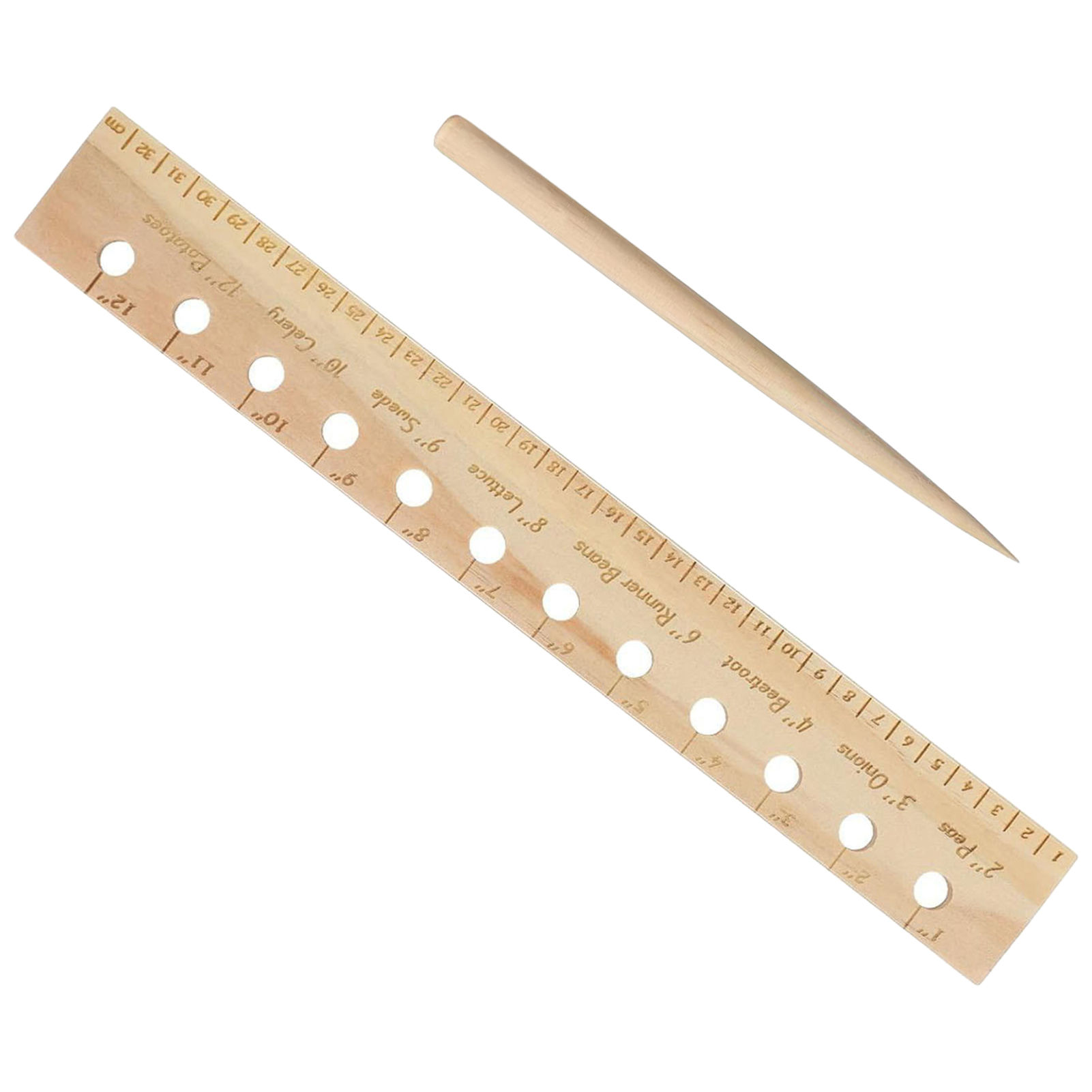 Massief houten plantliniaal vo - Gardening Tools Wooden recensie en prijs