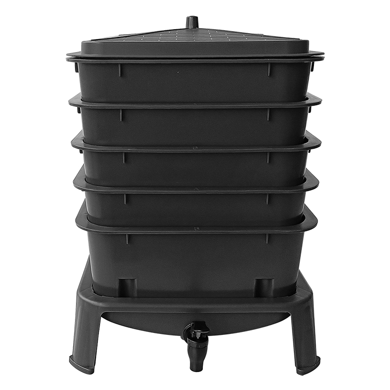 Robuuste 50L 5-lagen wormencom - Compost Bin recensie en prijs