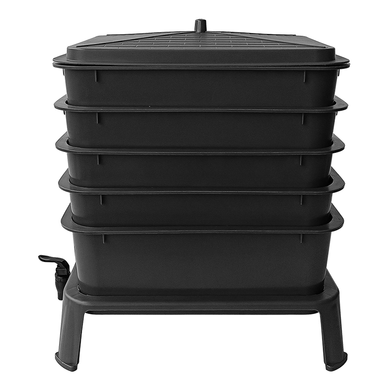 Robuuste 50L 5-lagen wormencom - Compost Bin recensie en prijs