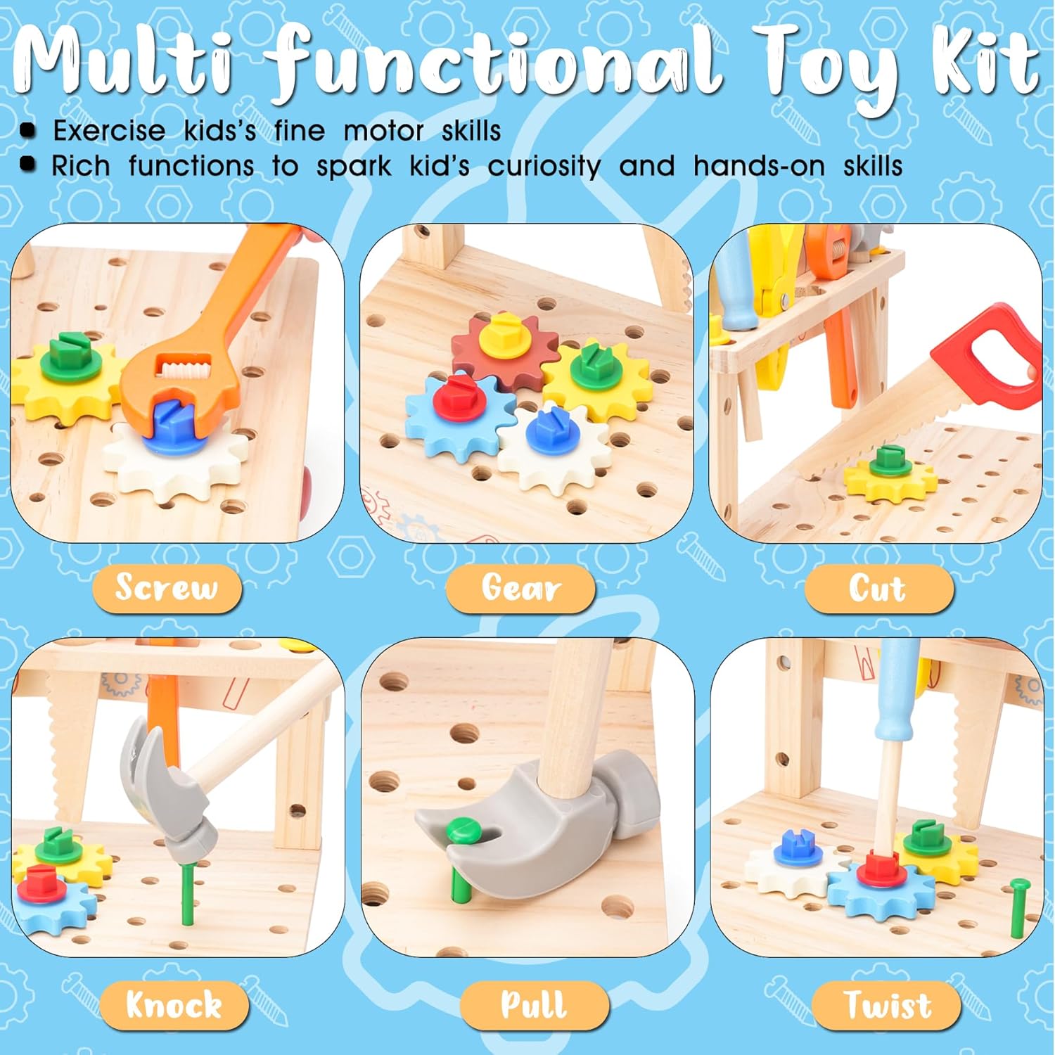 Houten gereedschapsbank voor k - Gardening Tools Kids Set recensie en prijs