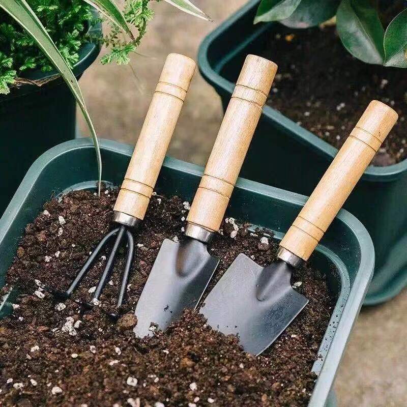 3-delige mini-tuinwerktuigset  - Gardening Tools Wooden recensie en prijs