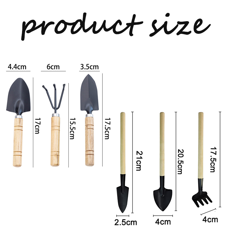 3-delige mini-tuinwerktuigset  - Gardening Tools Wooden recensie en prijs