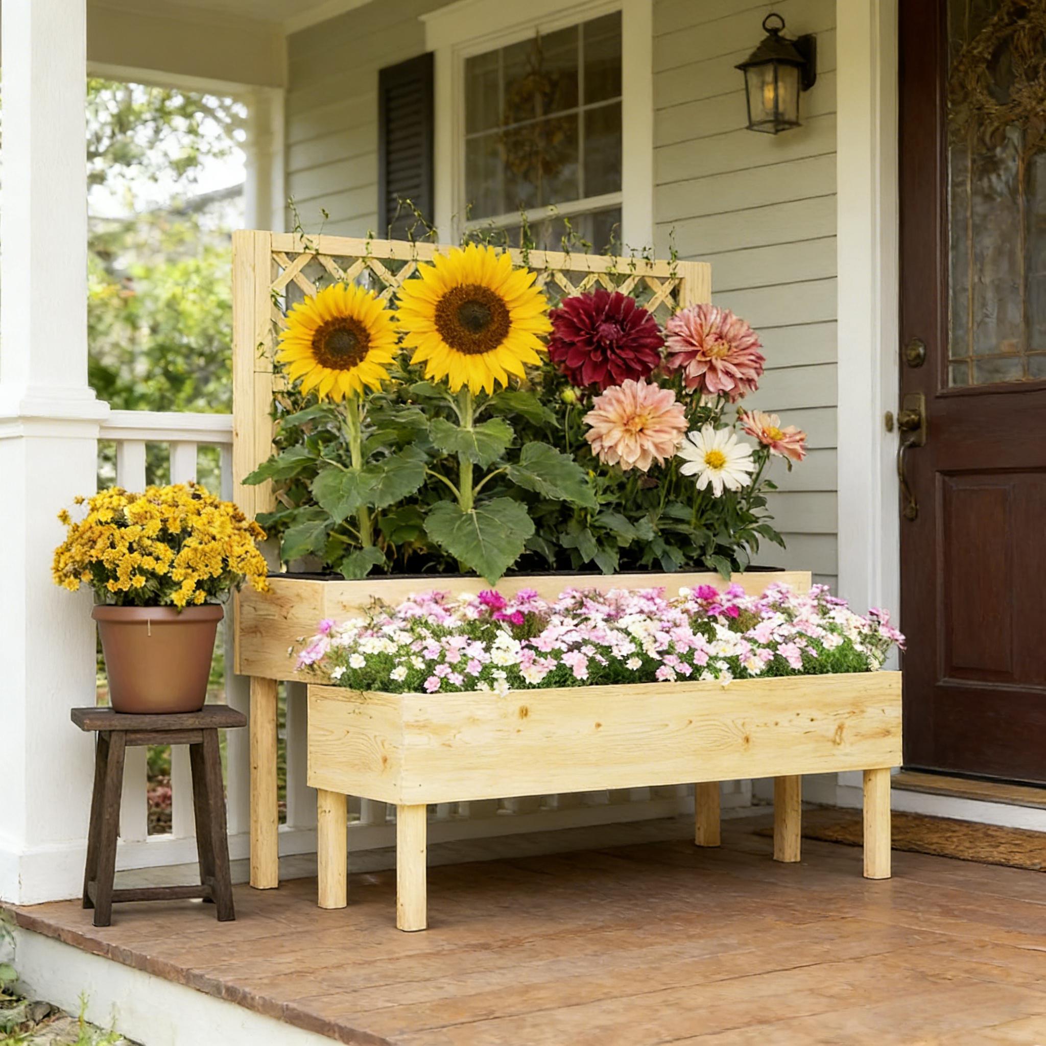 Verhoogde plantenbak voor op h - Raised Bed Planter Box recensie en prijs