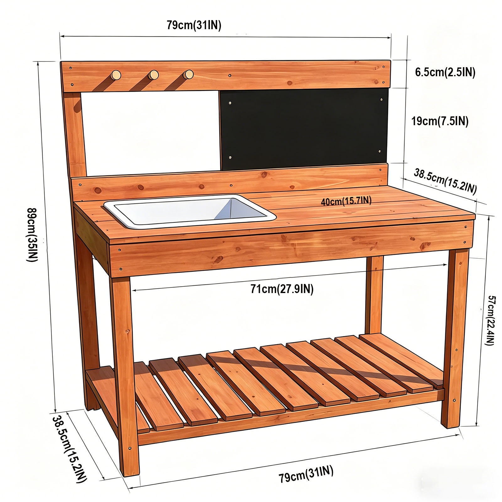 Houten plantentafels voor kind - Gardening Tools Wooden recensie en prijs