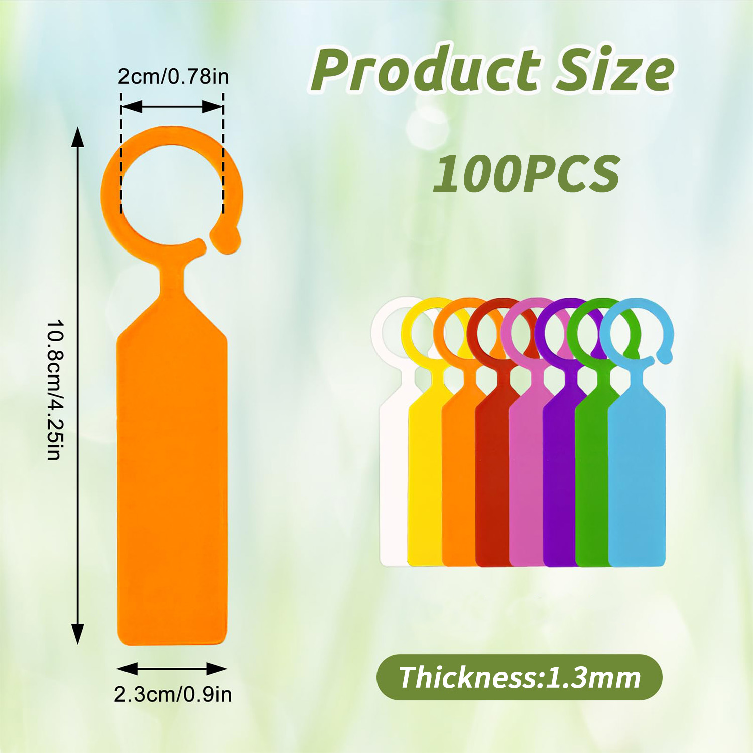 100 STUKS 10,7x2,3CM Plastic T - Garden Label Marker recensie en prijs