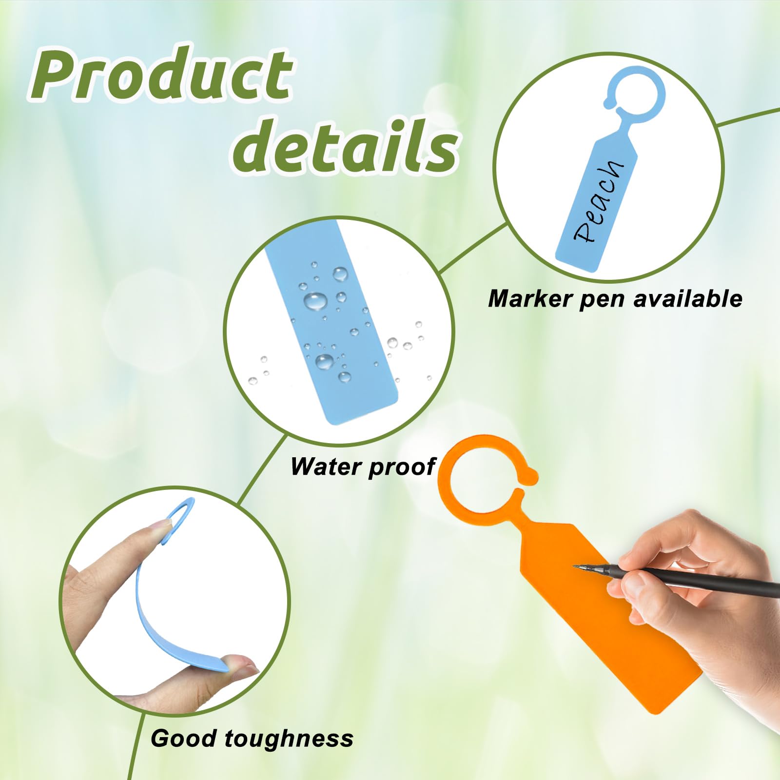 100 STUKS 10,7x2,3CM Plastic T - Garden Label Marker recensie en prijs