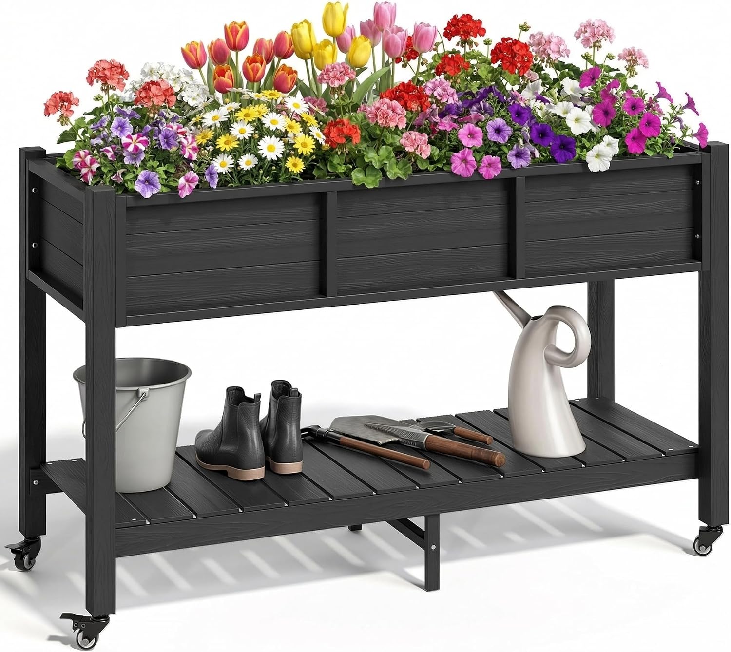 Verhoogd plantenbed met wielen - Raised Bed Planter Box recensie en prijs