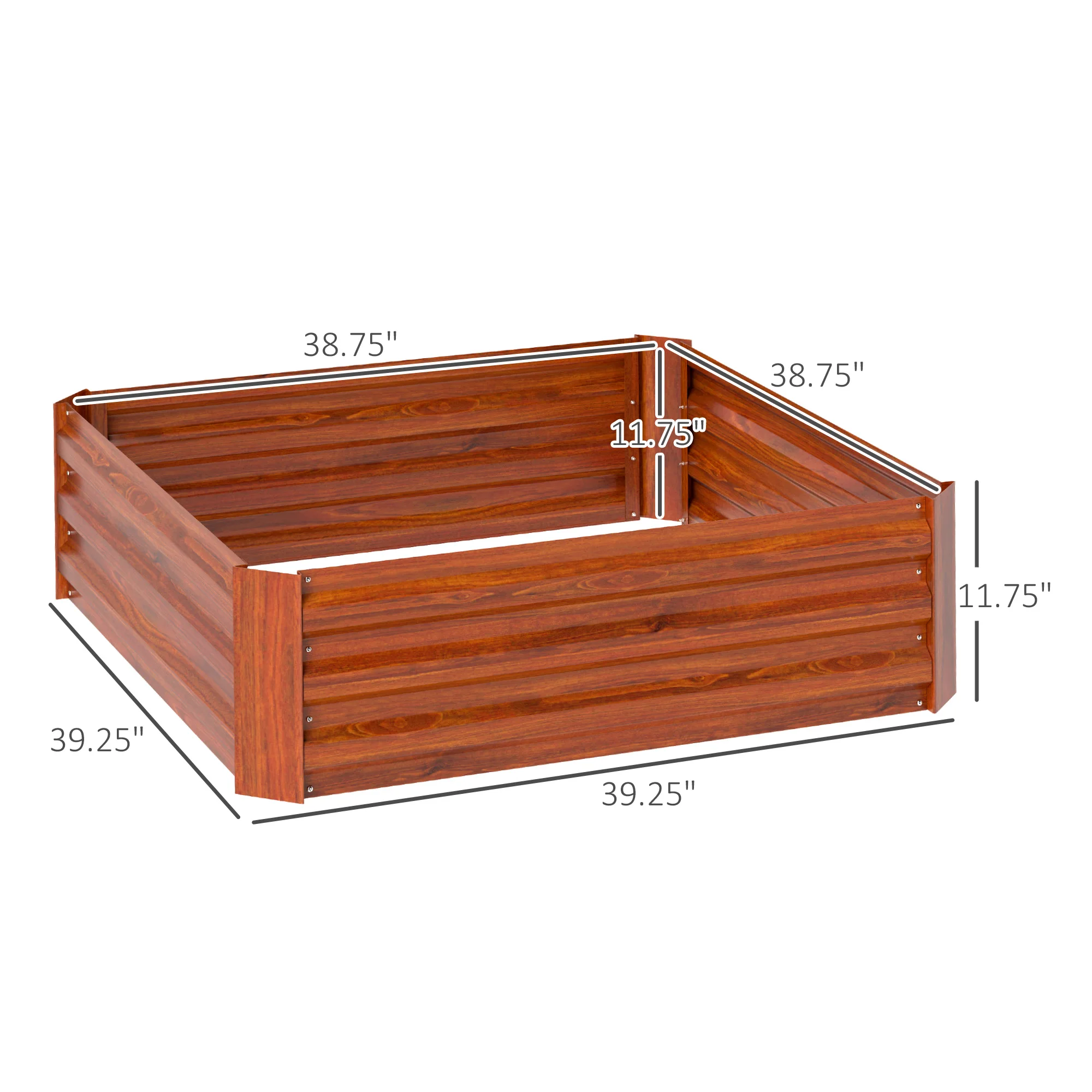 Verhoogde moestuinbak gegalvan - Raised Bed Planter Box recensie en prijs
