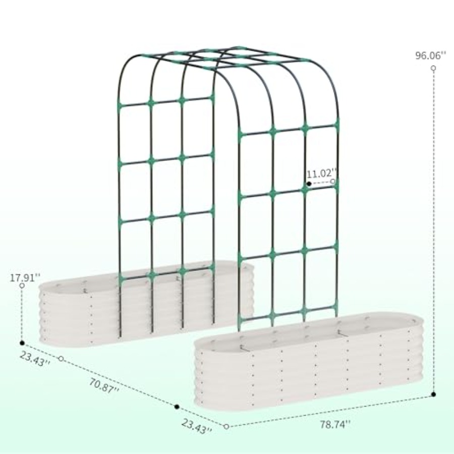 96 cm hoge gegalvaniseerde ver - Raised Bed Planter Box recensie en prijs