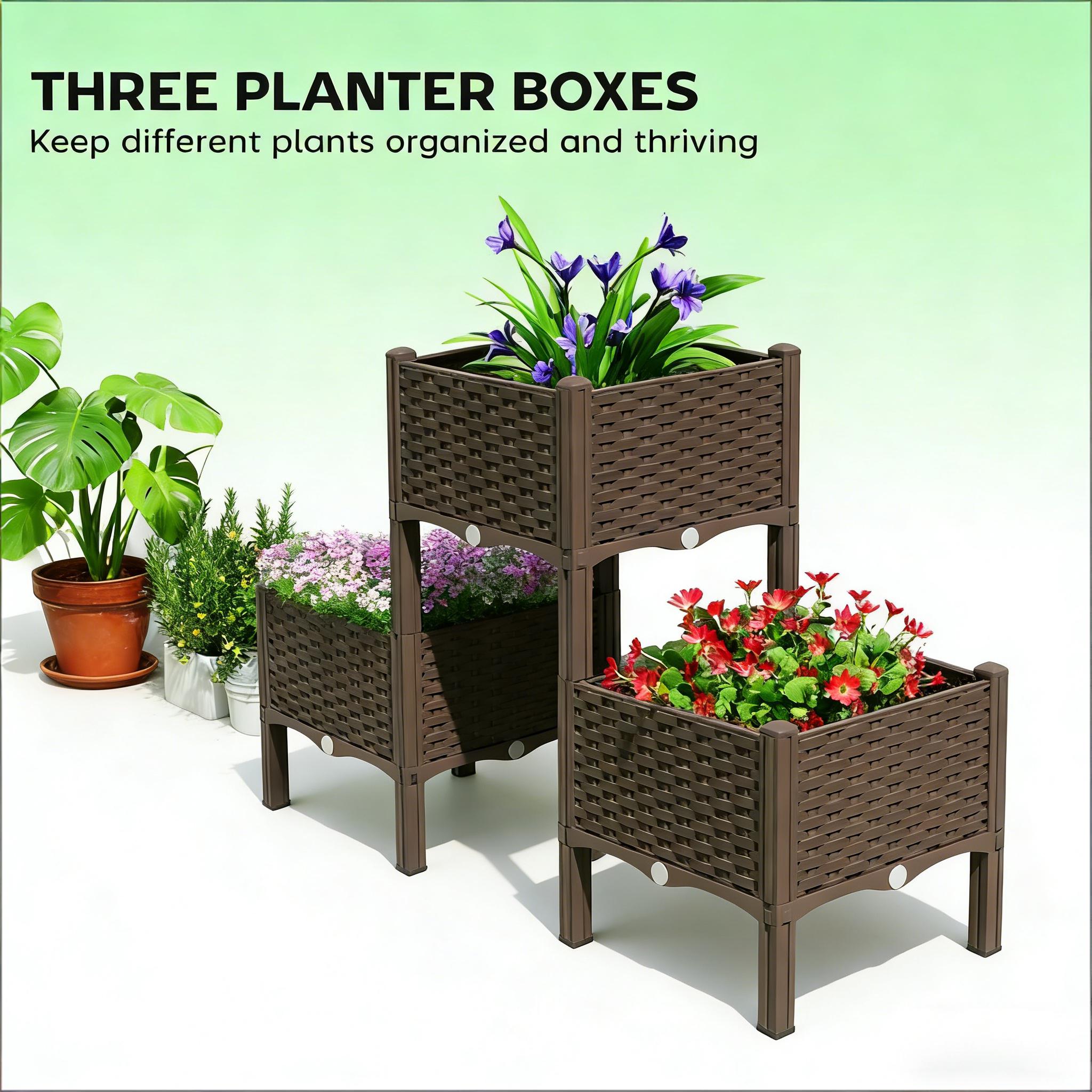 Verhoogde plantenbakken, verho - Raised Bed Planter Box recensie en prijs