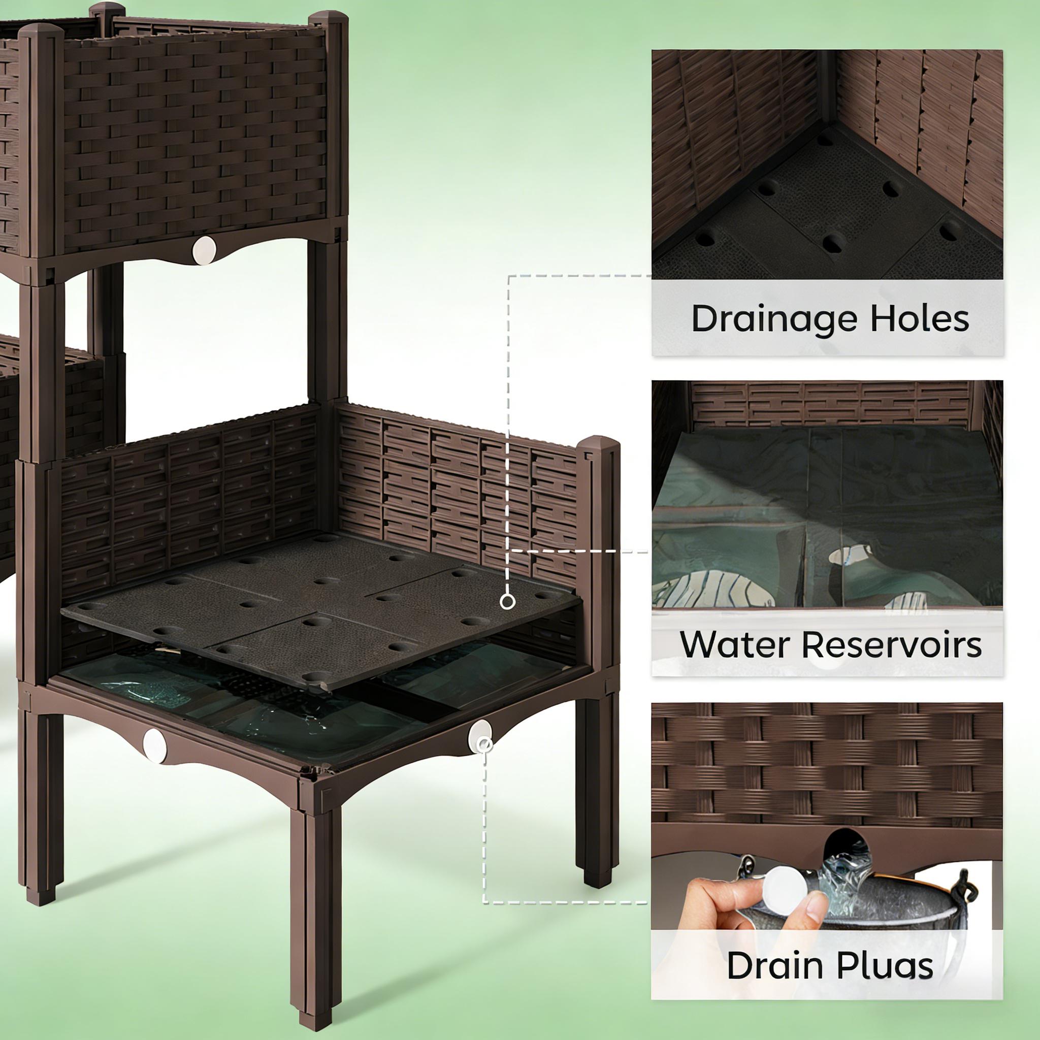 Verhoogde plantenbakken, verho - Raised Bed Planter Box recensie en prijs
