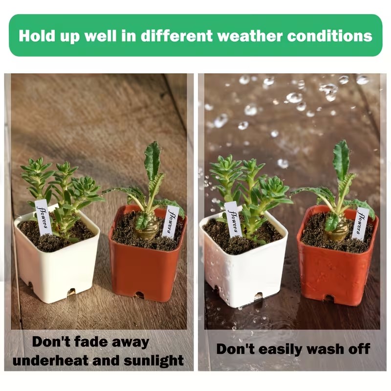 100 stuks witte waterdichte pl - Garden Label Marker recensie en prijs