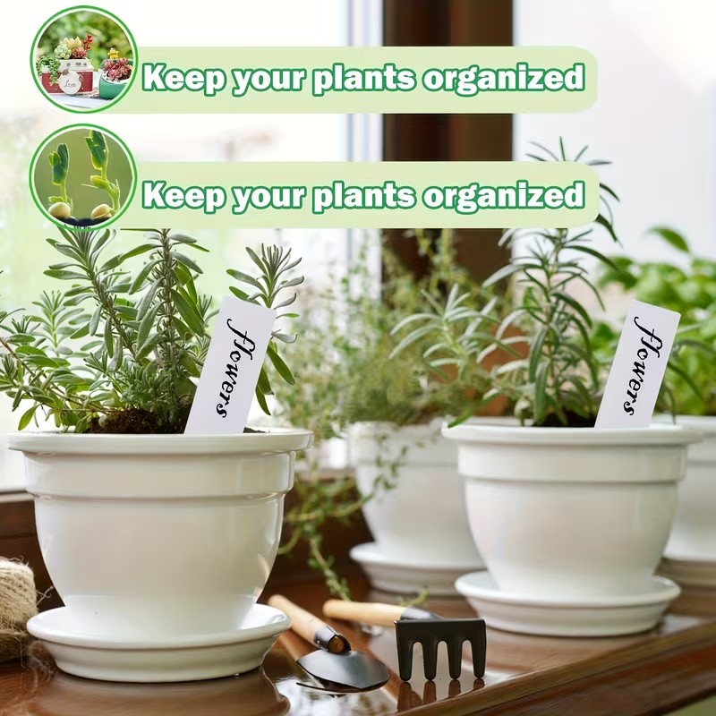 100 stuks witte waterdichte pl - Garden Label Marker recensie en prijs
