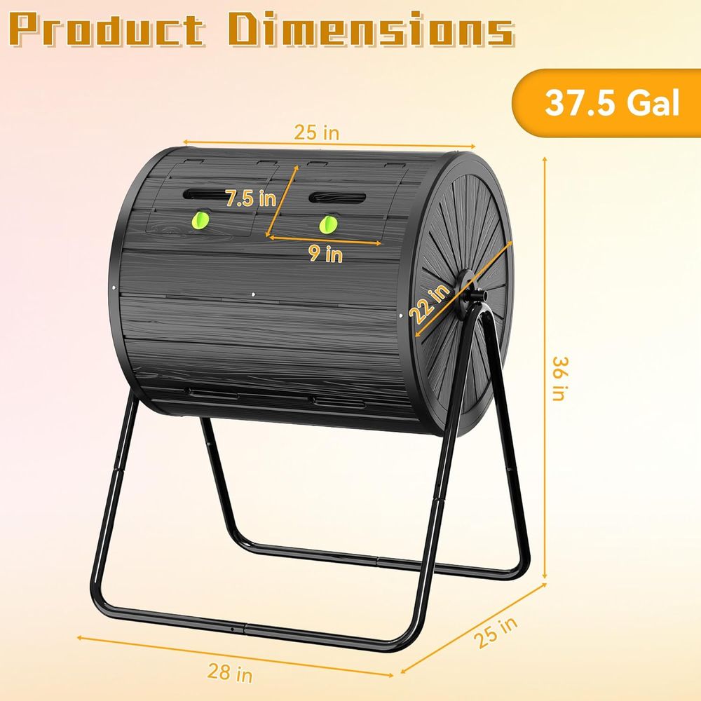 Buitencompostbak met dubbele c - Compost Bin recensie en prijs