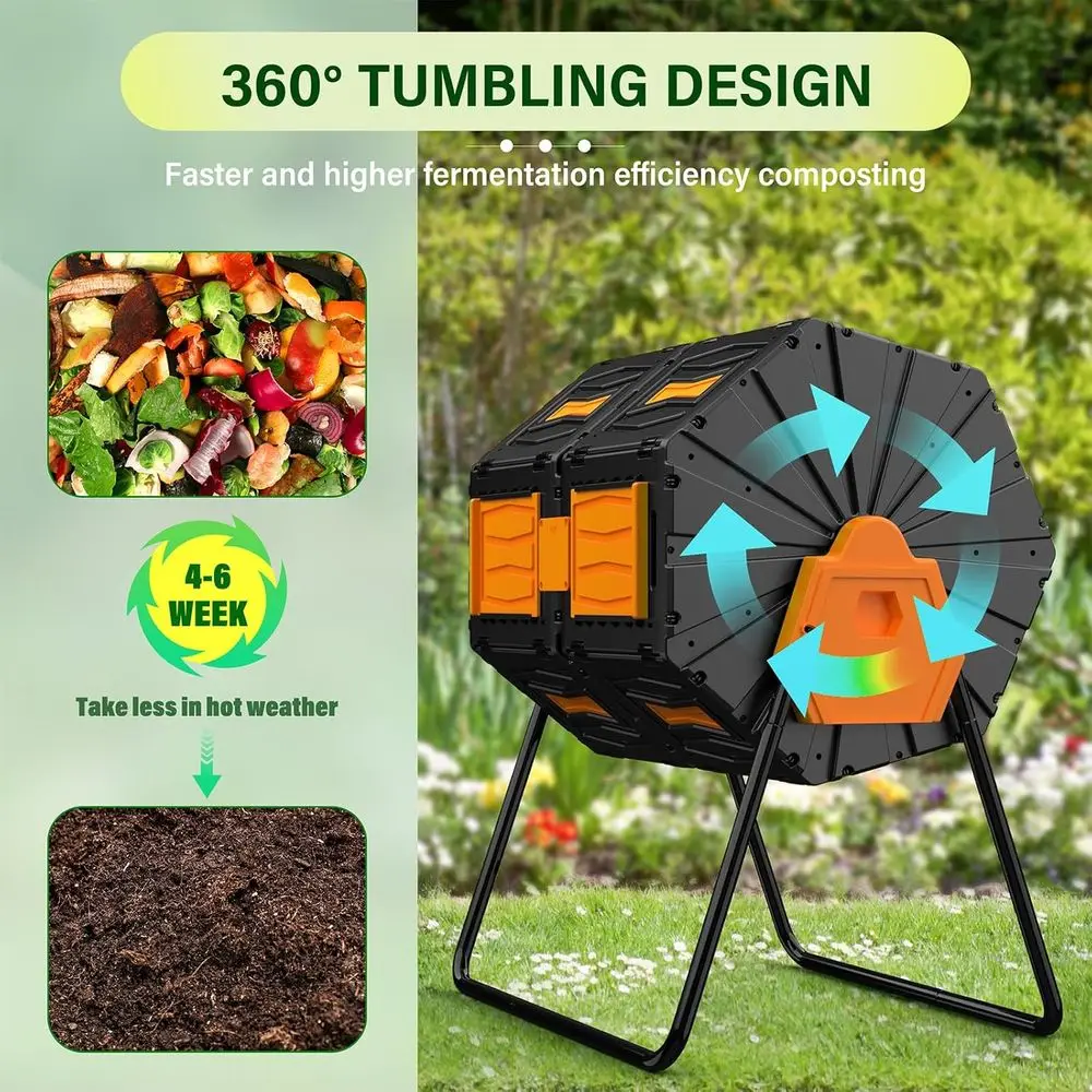 45 Gallon Composttrommel met d - Compost Bin recensie en prijs