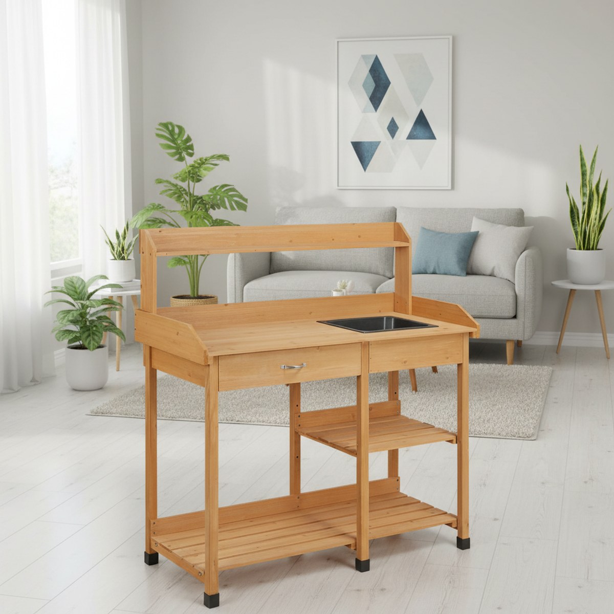 Houten plantenbank tuinwerkple - Gardening Tools Wooden recensie en prijs